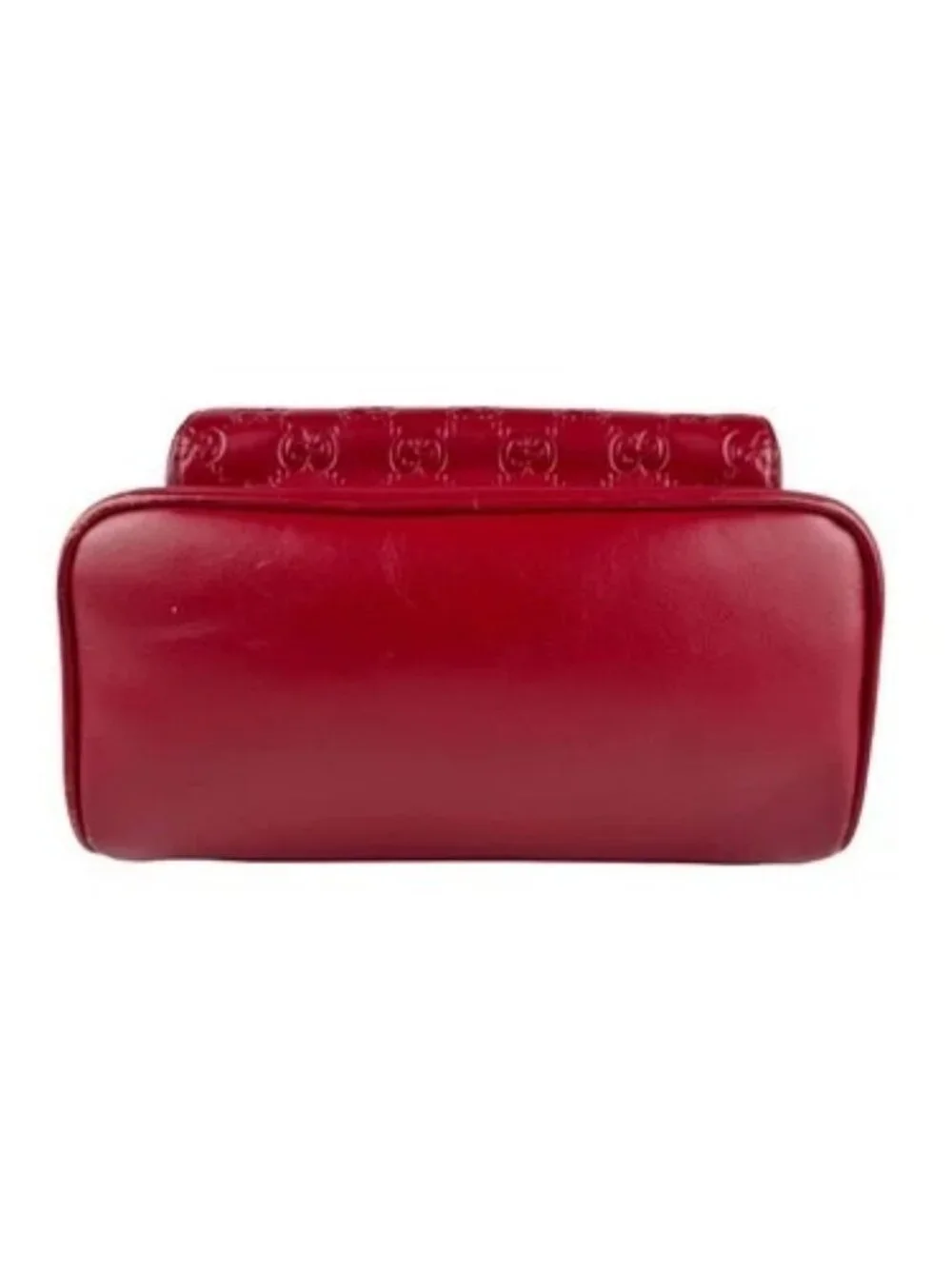 Auth GUCCI Guccisima Backpack Red Leather/Silvertone - z6640 - Picture 4 of 13